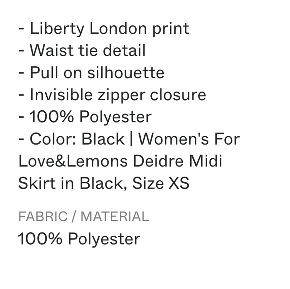 🍋For Love & Lemons Deidre Printed Midi Skirt - Picture 10 of 16